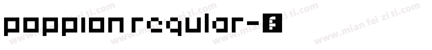 poppion regular字体转换